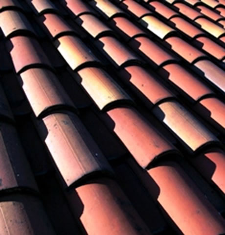 tile roof closeup